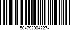 Código de barras (EAN, GTIN, SKU, ISBN): '5047928042274'