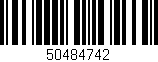 Código de barras (EAN, GTIN, SKU, ISBN): '50484742'