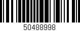 Código de barras (EAN, GTIN, SKU, ISBN): '50488998'