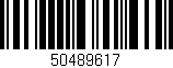Código de barras (EAN, GTIN, SKU, ISBN): '50489617'
