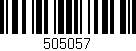 Código de barras (EAN, GTIN, SKU, ISBN): '505057'