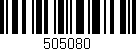 Código de barras (EAN, GTIN, SKU, ISBN): '505080'