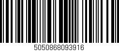 Código de barras (EAN, GTIN, SKU, ISBN): '5050868093916'