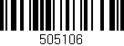 Código de barras (EAN, GTIN, SKU, ISBN): '505106'