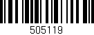 Código de barras (EAN, GTIN, SKU, ISBN): '505119'