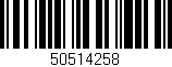 Código de barras (EAN, GTIN, SKU, ISBN): '50514258'