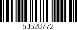 Código de barras (EAN, GTIN, SKU, ISBN): '50520772'