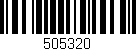 Código de barras (EAN, GTIN, SKU, ISBN): '505320'