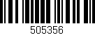 Código de barras (EAN, GTIN, SKU, ISBN): '505356'