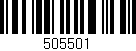 Código de barras (EAN, GTIN, SKU, ISBN): '505501'