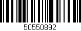 Código de barras (EAN, GTIN, SKU, ISBN): '50550892'