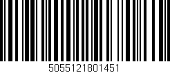 Código de barras (EAN, GTIN, SKU, ISBN): '5055121801451'