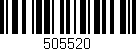 Código de barras (EAN, GTIN, SKU, ISBN): '505520'