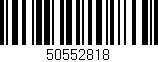 Código de barras (EAN, GTIN, SKU, ISBN): '50552818'