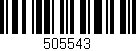 Código de barras (EAN, GTIN, SKU, ISBN): '505543'