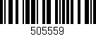 Código de barras (EAN, GTIN, SKU, ISBN): '505559'