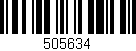 Código de barras (EAN, GTIN, SKU, ISBN): '505634'