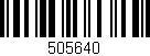 Código de barras (EAN, GTIN, SKU, ISBN): '505640'