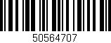 Código de barras (EAN, GTIN, SKU, ISBN): '50564707'