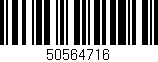 Código de barras (EAN, GTIN, SKU, ISBN): '50564716'