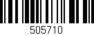 Código de barras (EAN, GTIN, SKU, ISBN): '505710'