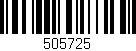 Código de barras (EAN, GTIN, SKU, ISBN): '505725'