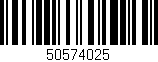 Código de barras (EAN, GTIN, SKU, ISBN): '50574025'