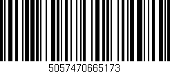 Código de barras (EAN, GTIN, SKU, ISBN): '5057470665173'