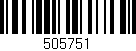 Código de barras (EAN, GTIN, SKU, ISBN): '505751'