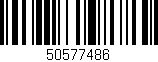 Código de barras (EAN, GTIN, SKU, ISBN): '50577486'