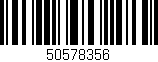 Código de barras (EAN, GTIN, SKU, ISBN): '50578356'