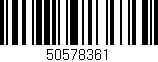 Código de barras (EAN, GTIN, SKU, ISBN): '50578361'
