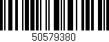 Código de barras (EAN, GTIN, SKU, ISBN): '50579380'