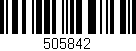 Código de barras (EAN, GTIN, SKU, ISBN): '505842'