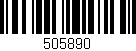 Código de barras (EAN, GTIN, SKU, ISBN): '505890'