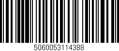 Código de barras (EAN, GTIN, SKU, ISBN): '5060053114388'