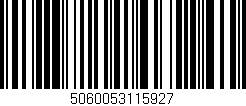 Código de barras (EAN, GTIN, SKU, ISBN): '5060053115927'