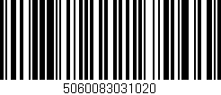 Código de barras (EAN, GTIN, SKU, ISBN): '5060083031020'