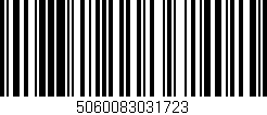 Código de barras (EAN, GTIN, SKU, ISBN): '5060083031723'