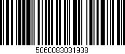 Código de barras (EAN, GTIN, SKU, ISBN): '5060083031938'
