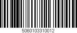 Código de barras (EAN, GTIN, SKU, ISBN): '5060103310012'