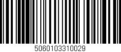 Código de barras (EAN, GTIN, SKU, ISBN): '5060103310029'