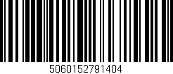 Código de barras (EAN, GTIN, SKU, ISBN): '5060152791404'