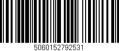 Código de barras (EAN, GTIN, SKU, ISBN): '5060152792531'