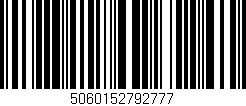 Código de barras (EAN, GTIN, SKU, ISBN): '5060152792777'