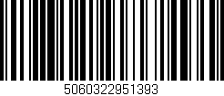 Código de barras (EAN, GTIN, SKU, ISBN): '5060322951393'