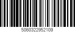Código de barras (EAN, GTIN, SKU, ISBN): '5060322952109'