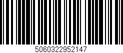 Código de barras (EAN, GTIN, SKU, ISBN): '5060322952147'
