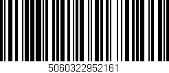 Código de barras (EAN, GTIN, SKU, ISBN): '5060322952161'