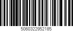 Código de barras (EAN, GTIN, SKU, ISBN): '5060322952185'